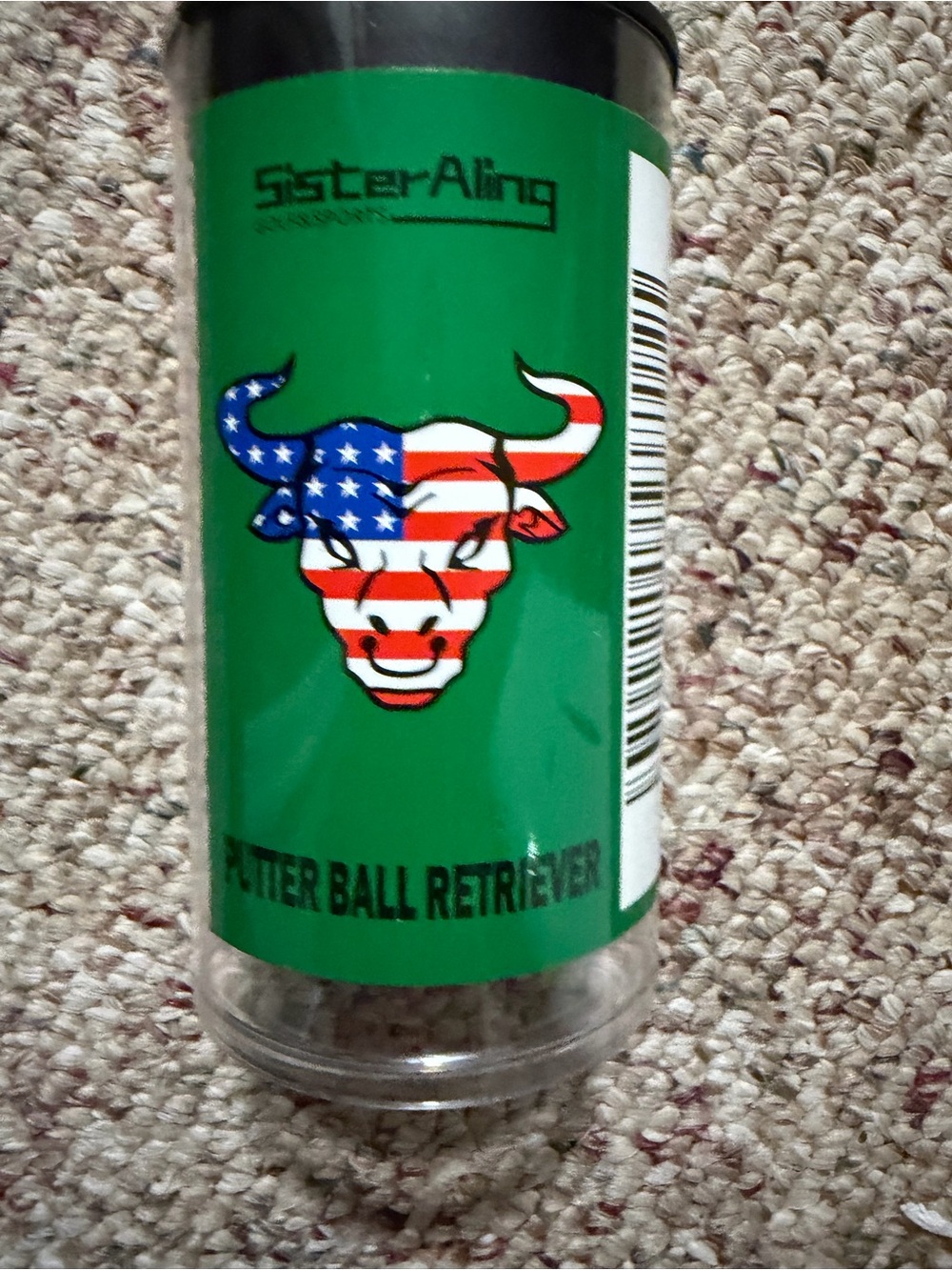SisterAling Golf Putter Ball Retriever Grip End Pickup Tool New
